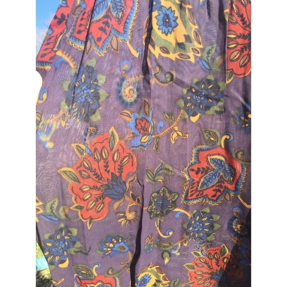 Vtg Ann Taylor womens stretchy pants P petite sheer purple 90s in living color - Picture 3 of 11